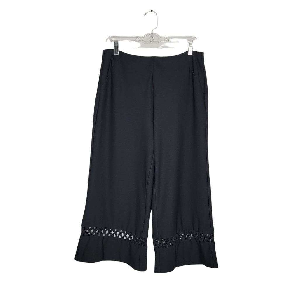 NWOT Lyssé Black Crop Wide Leg Pants